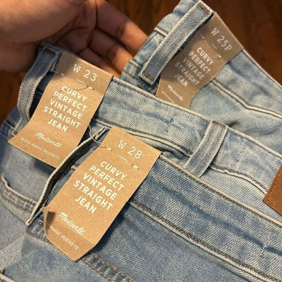 New Madewell Curvy Perfect Vintage Straight jeans - Picture 9 of 10